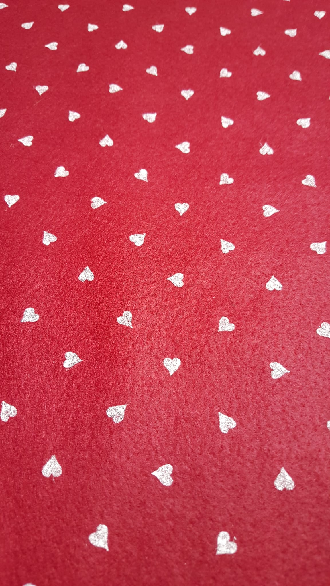 Pannolenci Bordeaux a Cuori 40x60cm - immagine 2