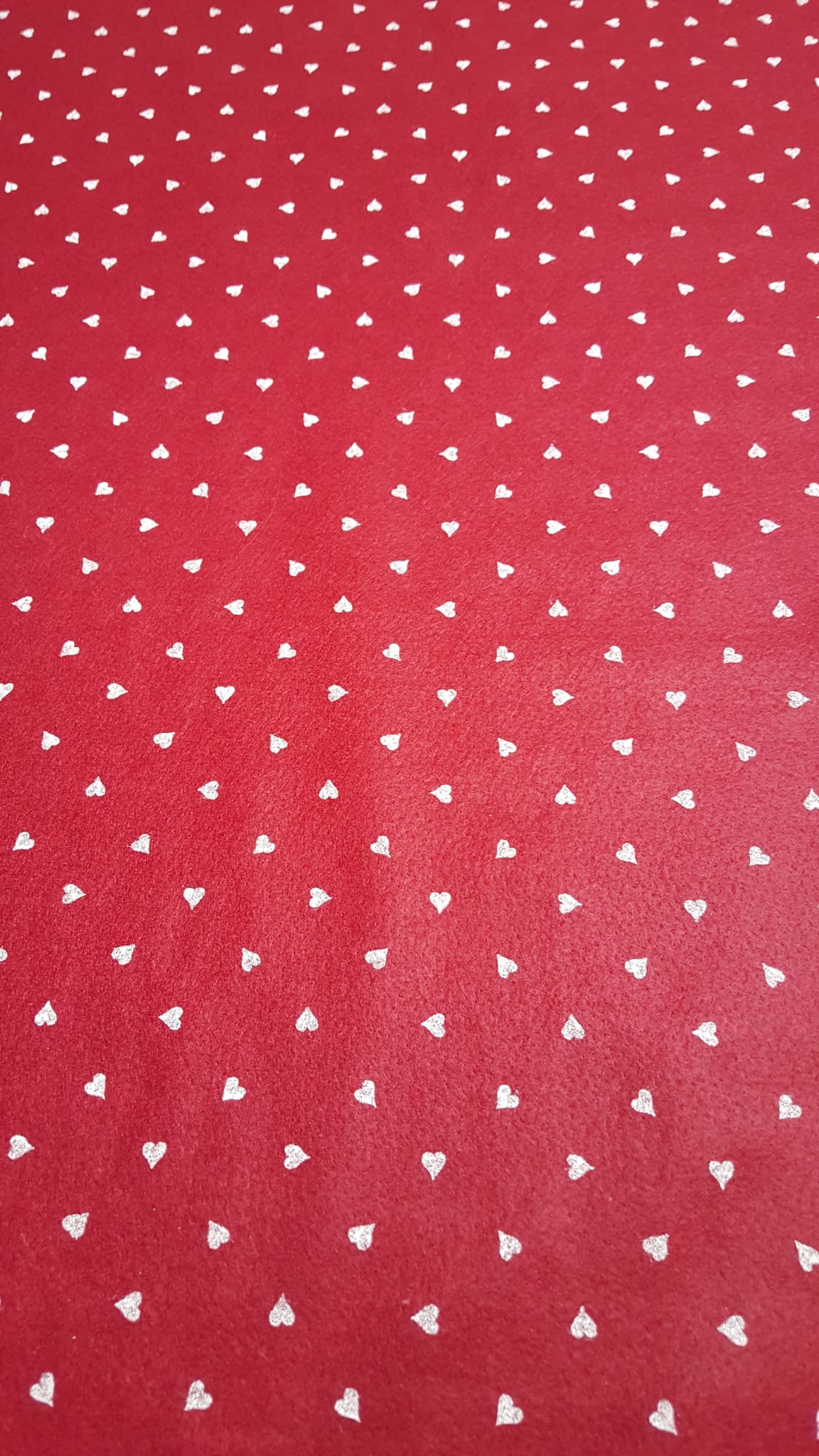 Pannolenci Bordeaux a Cuori 40x60cm