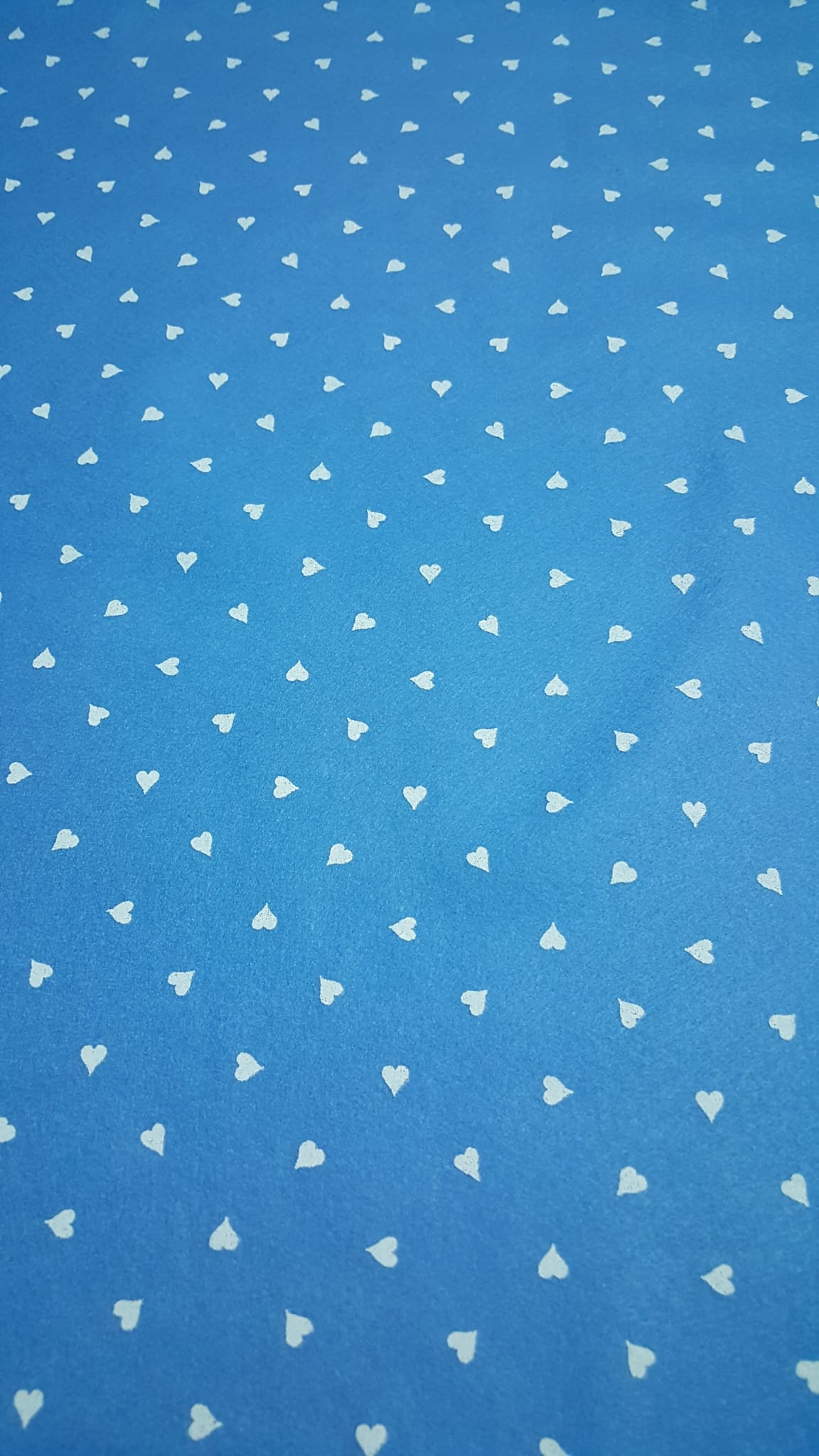 Pannolenci Azzurro a Cuori 40x60cm